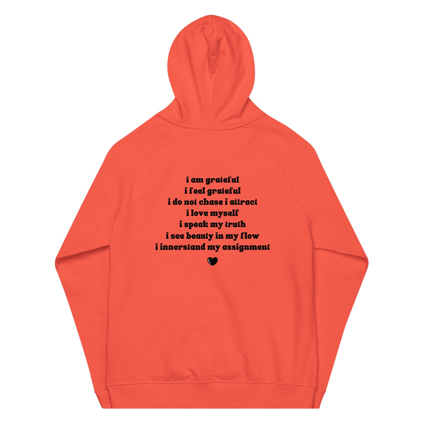 Make Inner Self A High Priority - Unisex eco raglan hoodie