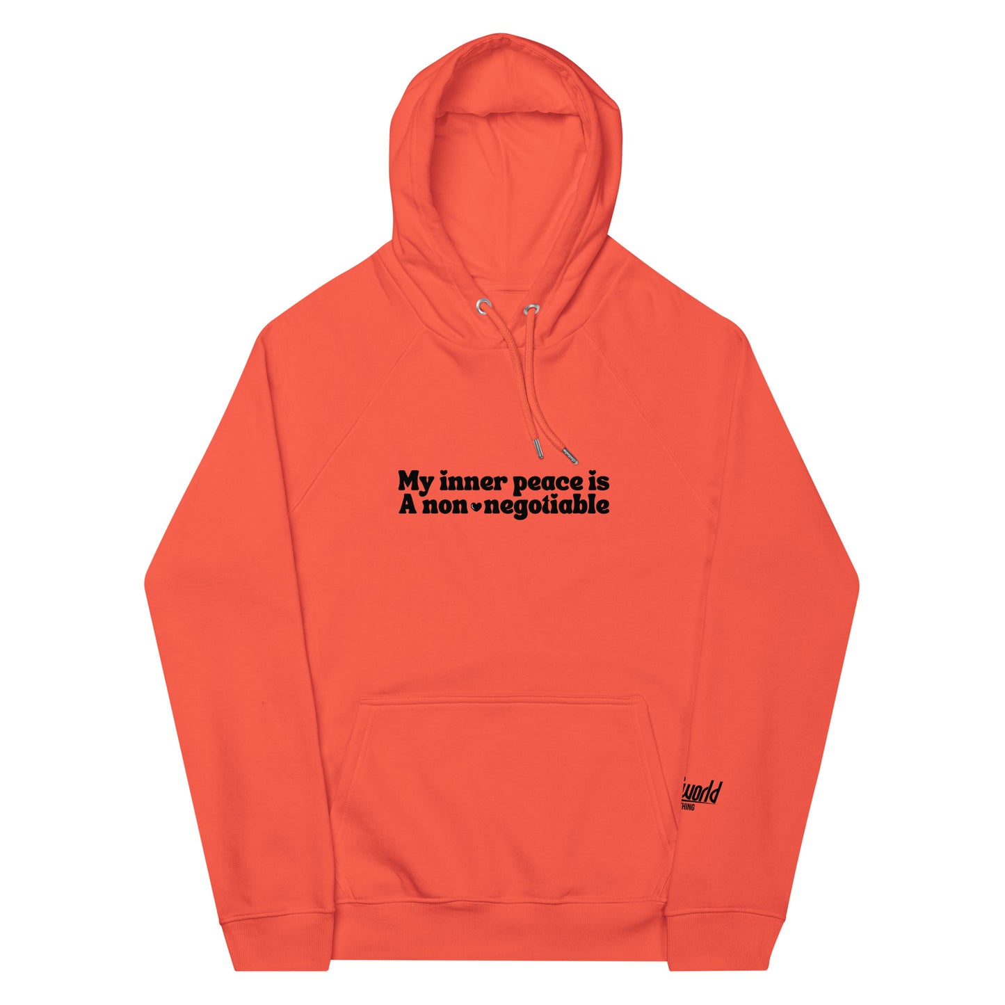 Make Inner Self A High Priority - Unisex eco raglan hoodie
