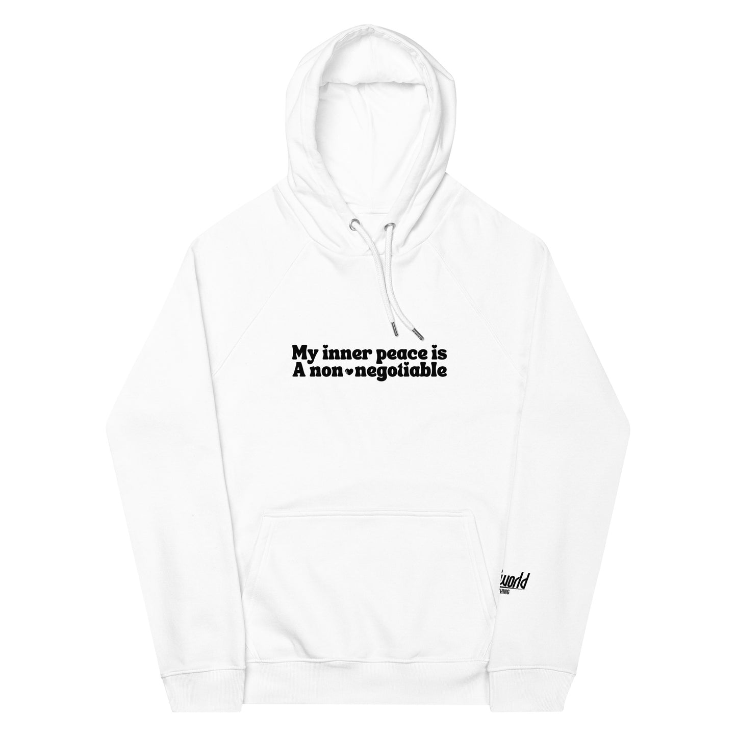 Make Inner Self A High Priority - Unisex eco raglan hoodie