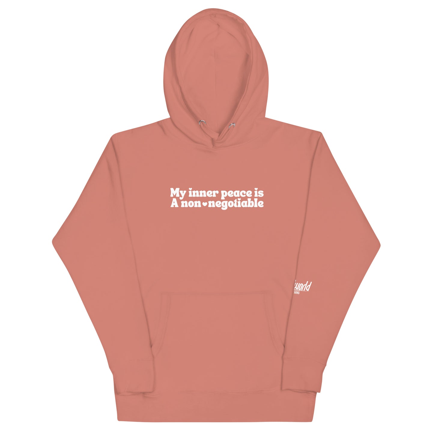 My Inner Peace is a non-negotiable Unisex Premium Hoodie