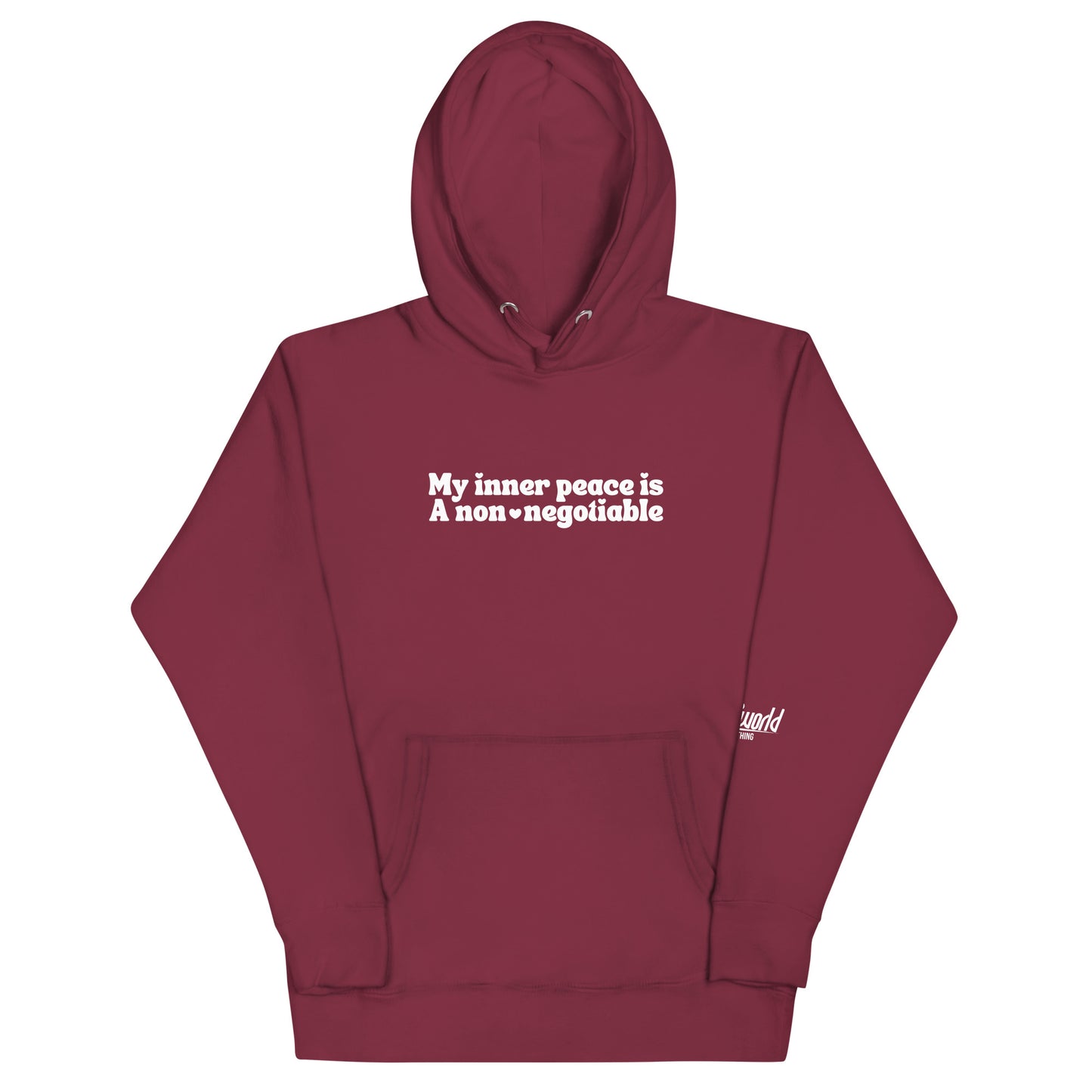 My Inner Peace is a non-negotiable Unisex Premium Hoodie
