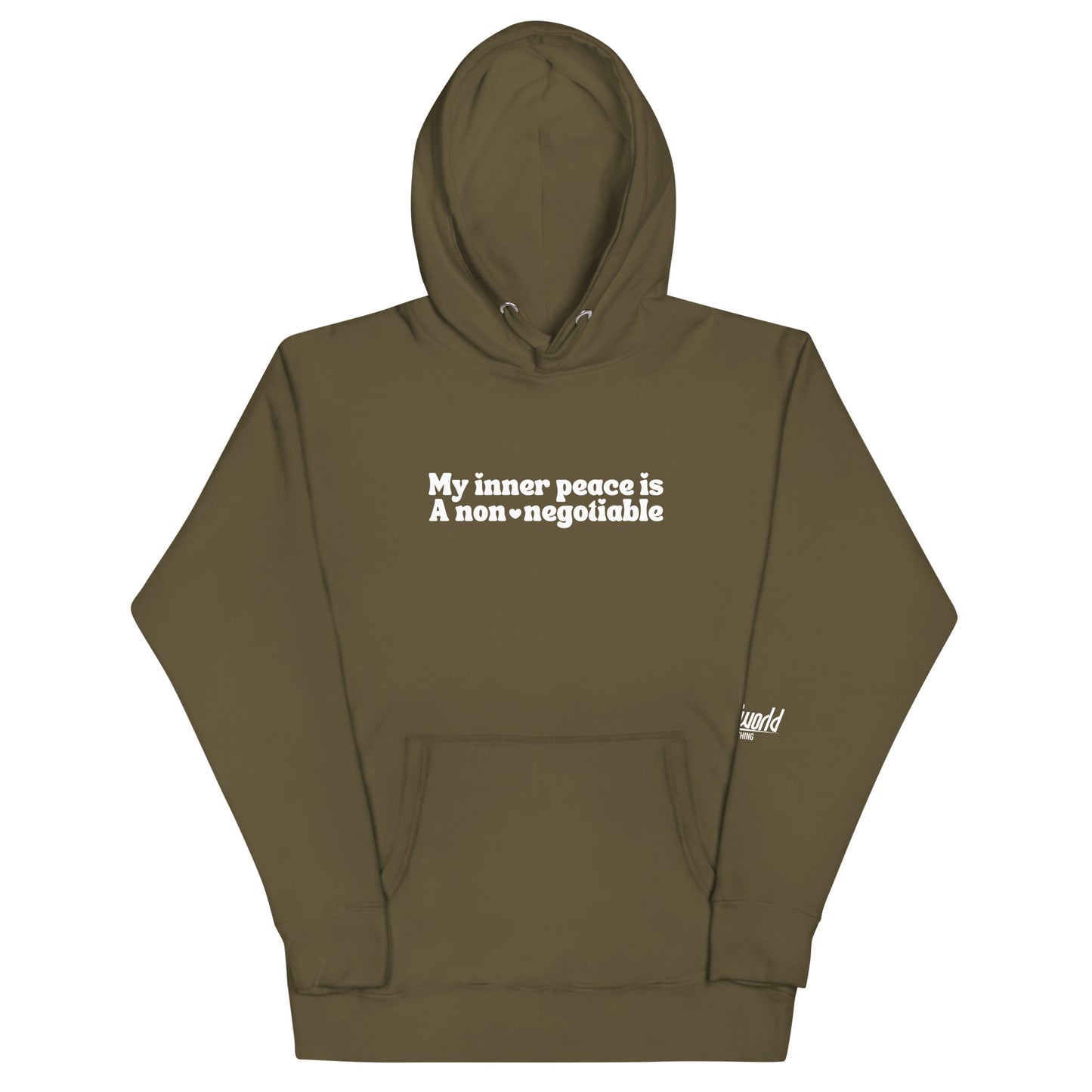 My Inner Peace is a non-negotiable Unisex Premium Hoodie