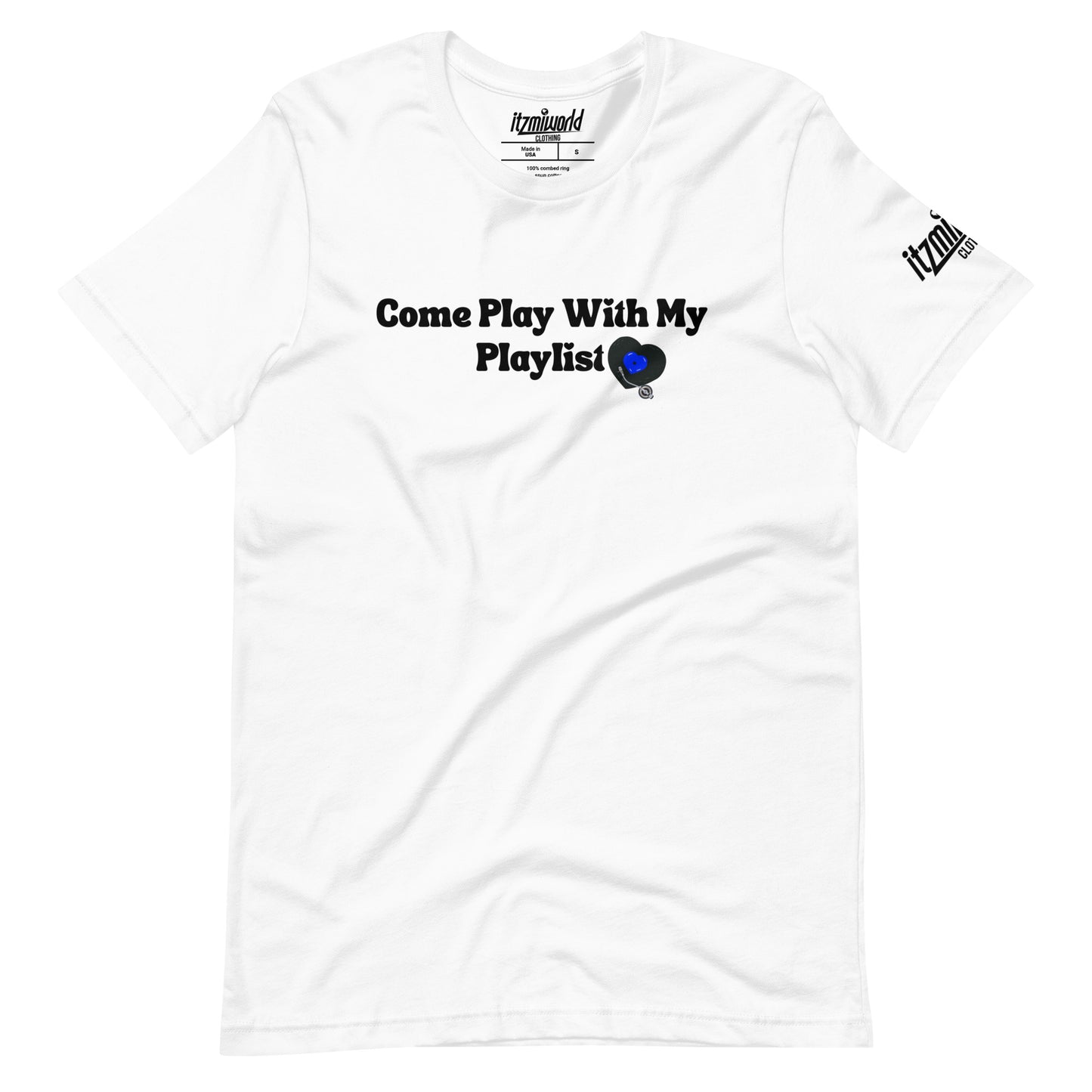 Come Play With My Playlist - Logo Blue - Unisex t-shirt